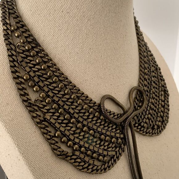 Rare Dannijo Stella Vintage Rocker Necklace – Chain Collar, Celebrity Favorite - Picture 4 of 9